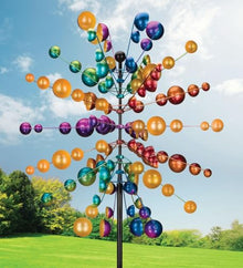 Regal Art & Gift Wind Spinner, Outdoor Metal Kinetic Yard Art with Stake