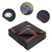 XBTGS 90% Sunblock Black Greenhouse Shade Netting Outdoor Shade Cloth with Grommets Rectangle Tarp for Garden Flower Plants Custom Size,4m x 10m,4m x 10m