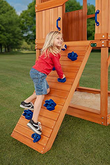CREATIVE CEDAR DESIGNS Timber Valley Cedar Backyard Playset Blue Accessories
