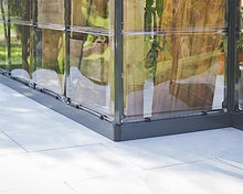 Palram Canopia 12x10 Garden Solarium Greenhouse Charcoal Gray