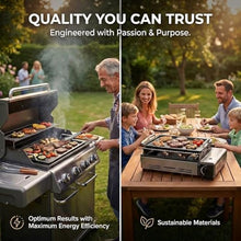AMT Gastroguss The "World´S [.]" Professional Grill Plate, 20.9 x 13 in, 0.8 in deep, Stainless Steel Handles, die-cast Aluminium, Non-Induction, Lotan® Non-Stick Coating, AMZN-25333-G-US