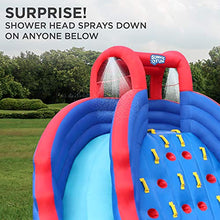 SUNNY & FUN Ultra Climber Inflatable Water Slide Park with Climbing Wall Blue/Red