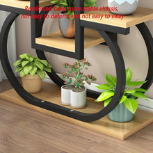 ZOCWJK Creative 4 Tier Plant Stand Indoor, Multi Layered Iron Flower Pot Racks for Plants Multiple, Large Metal Tall Curved Oval Plant Shelf,