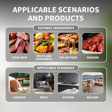KUSOLE Electric Steak Grill Oven, with a Maximum Temperature of 1450 Degrees Fahrenheit, 30-Minute Timer, LCD Control Screen, Capable of Cooking Steaks, Beef, Pork, Chicken, and Vegetables Grey