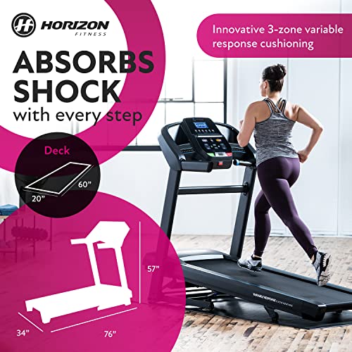 Horizon Fitness T202 Foldable Treadmill Black