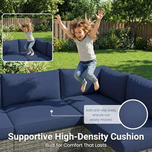 Patio Sectional Furniture Set, Wicker Outdoor Furniture Set for All-Weather
