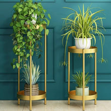 2 Tier Stand for Indoor Outdoor, Plant Stand Indoor Outdoor Metal Plant Rack Organizer Plant Rack,Display Shelf Racks for Home Garden Office