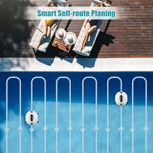 Automatic Robotic Pool Cleaner with Powerful Suction for Above and Inground Pools, Features Intelligent Route Planning and Self-Parking