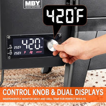 Outdoor Electric Smoker with Digital Timer & Meat Thermometer, 40" Vertical BBQ Smoker with 4 Adjustable Shelves, Wood Chip Box & Rain Cover for Slow Smoking Ribs, Brisket, Turkey and Fish