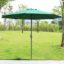 RWGOVLU Sun Shade for Outdoor 106" /118" Patio Umbrella Fishing Umbrella Market Garden Sun Parasol, with Crank Handle, Outdoor Parasol with 8 Ribs, Sturdy Waterproof Outdoor Table Market Umbrella