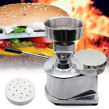 Manual Burger Forming Machine,Stuffed Burger Press,Commercial Hamburger Patty Press Maker, Burger Press With 500 Wax Papers,Home Large Burger Forming Stainless Steel Grill Burger Press Tool ( 130Mm)