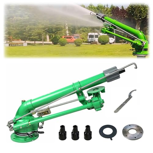BAIYITONGDA 2" Water Spray Gun Large-Area Agriculture Irrigation Watering Sprinkler, 360° Adjustable Water Watering Sprinkler Spray Gun for Agriculture Lawn