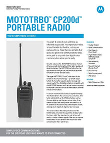 Motorola CP200d UHF Two Way Radios 2 Pack Renewed Black