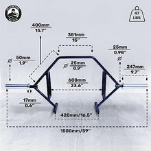 Bells of Steel Trap Bar Premium Hex Bar Deadlift Black