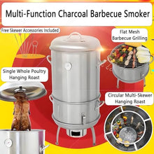 Smokers and Grills,Drum Smoker 40cm Diameter,Detachable Barrel