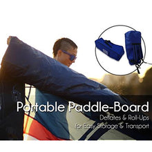 SereneLife Inflatable Stand Up Paddle Board, Surf Control, Non-Slip Deck, 6'' Wide Stance