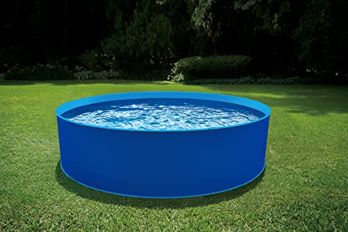 Blue Wave Cobalt Steel Wall Pool Package - 15-ft Round 48-in Deep Blue