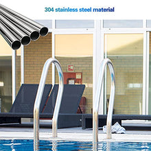 Pool Handrails Pool Swimming Pool Hand Rail, 304 Premium Stainless Steel Pool Hand Rail, 3-Bend Swimming Pool Safety Handrails, for Indoor Outdoor