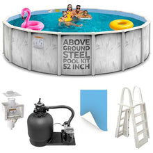 Shop Square 18'x52' Steel Wall Above Ground Pool Kit Silver