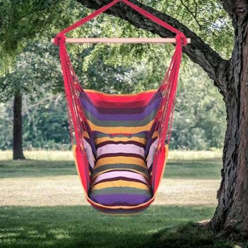 UYCVT Patio Hammock Foldable Portable Swing Chair Bed with Detachable Pillow