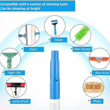 JHKJDS Solar Panel Cleaning Brush Extendable Pole Water Hose Fed Brush Window Cleaning Brush for Cleaning Solar Panel, Roof, Pool, RV,1200cm