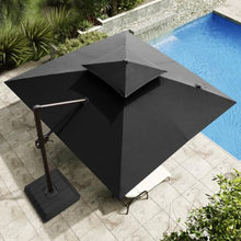 OROTLECT 11'X11' Square Cantilever Patio Umbrella with Base