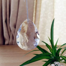 Clear 38mm 300pcs Gourd Pear Clear Crystal Chandelier Parts Suncatcher Parts For Windows DIY Home Garden Party Decorations - (Color: Egg/Size: 38mm)