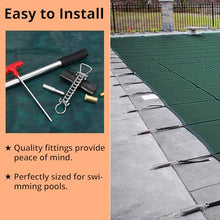 Garvee Ultra-Dense Pool Safety Cover 22x42ft with Anchors Green