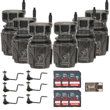Stealth Cam Revolver 36MP 360-Degree Cellular Trail Camera Bundle (6-Pack) with Accessories