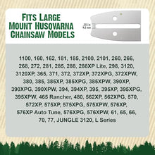 FORESTER 72" Professional Sprocket Nose Chainsaw Bar - 72in Length, 3/8” Pitch, .063 Gauge, D009 Mount - Replacement Chain Saw Parts For Husqvarna, Jonsered, Poulan, Dolmar
