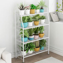 4 Tier Metal Plant Shelf For Indoor Multiple Plants Display Rack Floor Standing Plant Stand Planter Modern Flower Pot Holder Simple Ladder Frame Practical Storage Rack For Patio Garden Corner