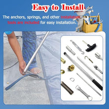 CHZDPP Inground Pool Safety Cover for Winter, High Strength Round Pool Cover Set with Anchors & Installation Hardware, Thicken Tear-Proof Mesh(33ft/1006cm)