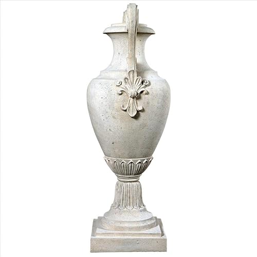 Design Toscano Chateau de Fontainebleau Architectural Garden Urn Set of Two Roman Stone