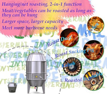 INTSUPERMAI 23.6'' Charcoal BBQ Roaster Grill Silver
