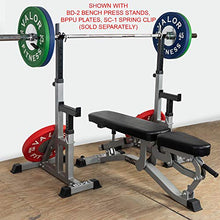 Valor Fitness Adjustable Weight Bench for Flat/Incline Bench Press with Wheels Black