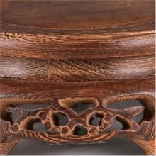 OREKPOT Pcs Plants Saucers Ornament Base Round Solid Wood Vase Buddha Statue Fish Tank Flower Pot Wooden Flower Stand Tray Rack Living Room Plant Pot Saucers,