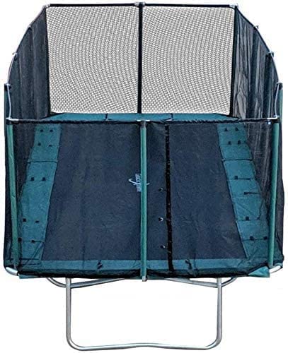 Best Trampoline USA Galactic Xtreme Rectangle Trampoline 10x17 with Net Black Blue