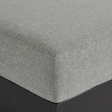 Outdoor Escape Powder-Coated Aluminum Outdoor Ottoman with Thick Cushion, Patio Ottomans and Outdoor Foot Rest for Patio, Gray Gray