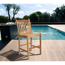 Outdoor Living and Style 5-Piece Eden Teak Patio Bar Set 46" Brown