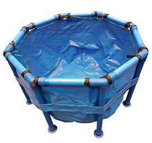PondH2o Koi Fish Flexible Round Vat Tank with Black Net Cover, 3FT x 2FT (100 x 60cm), Temporary Koi Storage, Viewing, Quarantine, Portable Show Tank