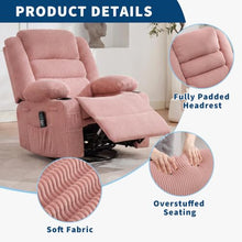 Takywep Corduroy Swivel Rocker Recliner Chair 360 Swivel 30 Rock