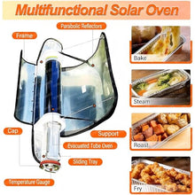 Smokeless Solar Oven, Portable So-lar Stove, 4.5l/1.2gal Solar Oven, Fast 20 Min Meal Prep, Efficient Solars Panels, Max Temperature 288℃/550°F, Ideal for Camping, Outdoor Cooking Travel