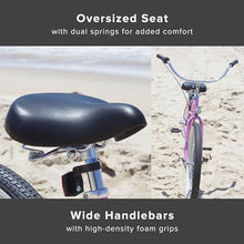 Firmstrong Urban Women's Beach Cruiser Bike 3 Speed 24 Inch Pink w/ Black Seat/Grips