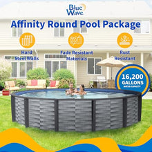 Affinity 27-ft Round 52-in Deep 7-in Top Rail Resin Swimming Pool Package