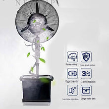 NYTFHMS Cooling Fans 26"/30“Commercial Misting Fan, Centrifugal Misting System 90° Oscillation 5 Speed High-Velocity Outdoor Indoor Mist Fan Black Industrial Cool