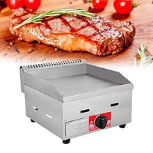 Gas Griddle LPG Commercial Stainless Steel Heavy Duty Restaurant Outdoor Griddle Gas Baking Plate Burger Grill Large Non-Stick Burners Flat Hot Plate and Can Cook for Medium to High Volumes,718b
