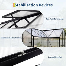 Garvee 12x12FT T-Shape Greenhouses, Greenhouse for Outdoors Polycarbonate