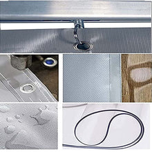 Outdoor Clear Tarp Curtain Waterproof Vinyl Curtain Weather Resistant Patio Clear Curtain with Rustproof Grommets for Pergola Porch Gazebo Cabana (Color : Gray Size : 8x3m/26.24x9.84ft) (Grey 4x2.5m