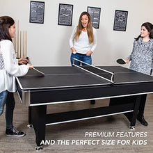 Hathaway Spartan 6-ft Pool Table with Table Tennis Top Black