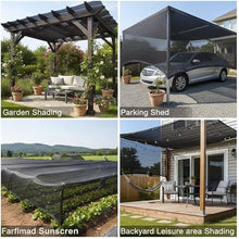 LCYGHA 90% Shade Cloth 30x50 FT, Breathable HDPE Mesh Sun Shade Tarp for Garden & Greenhouse, UV Resistant Outdoor Shade Fabric with Metal Grommets for Plants, Patio, Yard